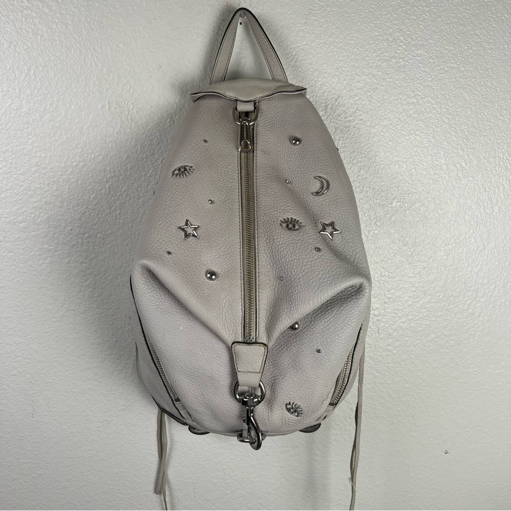 Rebecca Minkoff Julian Moon and Star Charm Backpack in Gray